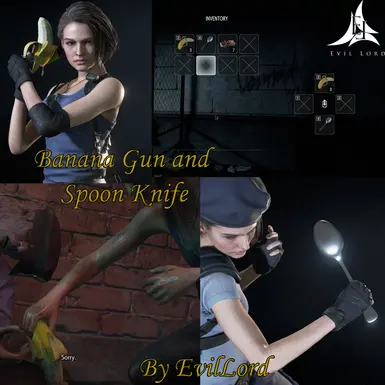 Banana Gun And Spoon Knife (Non RT) at Resident Evil 3 (2020) Nexus - Mods  and community