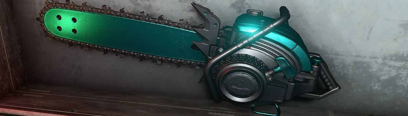 Teal chrome chainsaw at DOOM Eternal Nexus - Mods and community