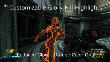 Reduced Glow Effect - Orange color