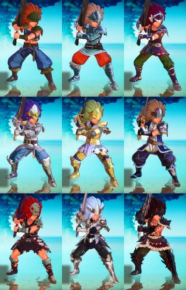 Change Hair Color After Class2 Of All Characters. Fine Adjustment And Recolor Of Costume