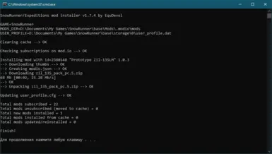 SnowRunner - Expeditions mod installer