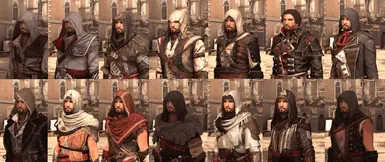 Ezio in Altair armor comparison image - Assassin's Creed 2 Overhaul mod for Assassin's  Creed II - ModDB