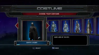 Darth Vader Costume Replacement over Spirit Apprentice