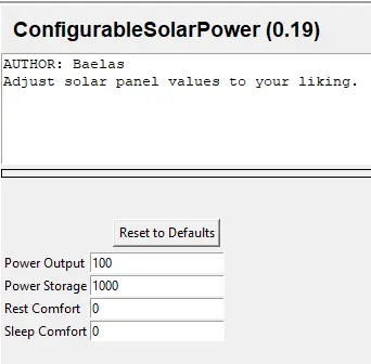 Configurable Solar Panels