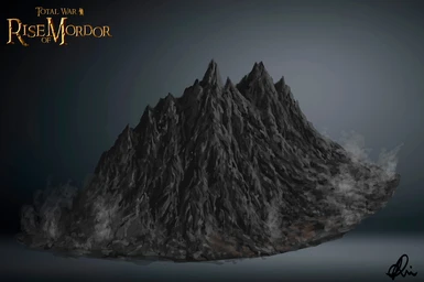 Mordor Mountains landscape concept by Maeron