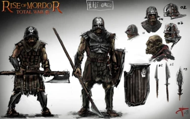 Isengard Half Orcs - Concept by Haganaz