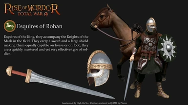 Rendered Esquires of Rohan