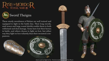 Rendered Sword Theigns for Rohan