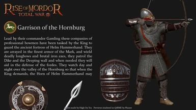 Rendered Garrison of the Hornburg for Rohan