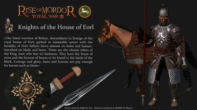 Rendered Knights of the House of Eorl for Rohan