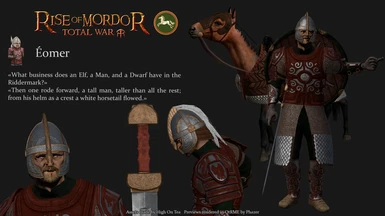 Rendered Eomer of Rohan