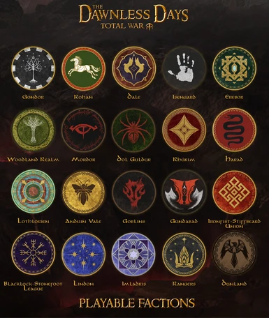There you have the playable factions of our campaign! 