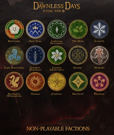 Here you have all the Unplayable Factions you might come across in Middle-Earth in our Campaign!