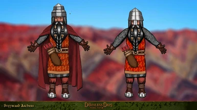 The conceptualization of the Orocarni Dwarves continues! The majestic facial hair of the Stiffbeards make another appearance, with the Stiffbeard Archers!