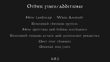 0.8.5 Other Fixes/Additions