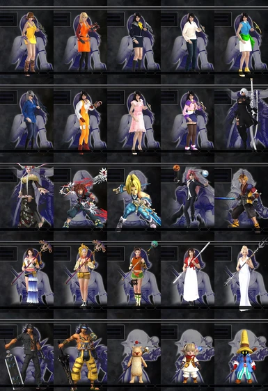 100 character mod pack for DFFNT mod at Dissidia Final Fantasy NT Nexus ...