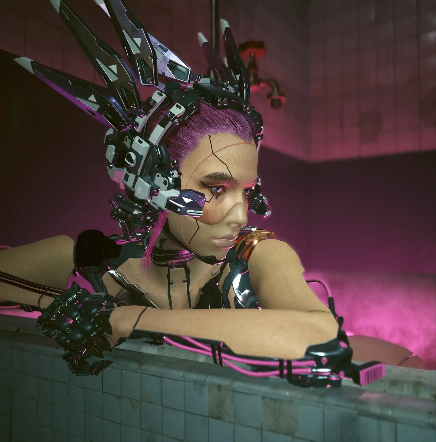 Amikiri Sound Cutter Recolors (Lizzy Wizzy Headwear) at Cyberpunk 2077 ...