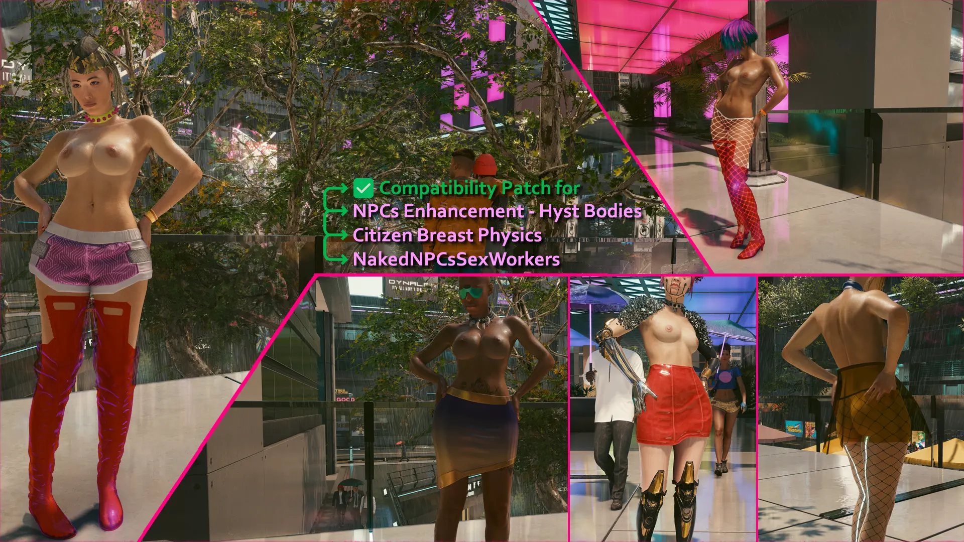 Compatibility patch has been made for Naked NPCs Sex Workers at Cyberpunk  2077 Nexus - Mods and community