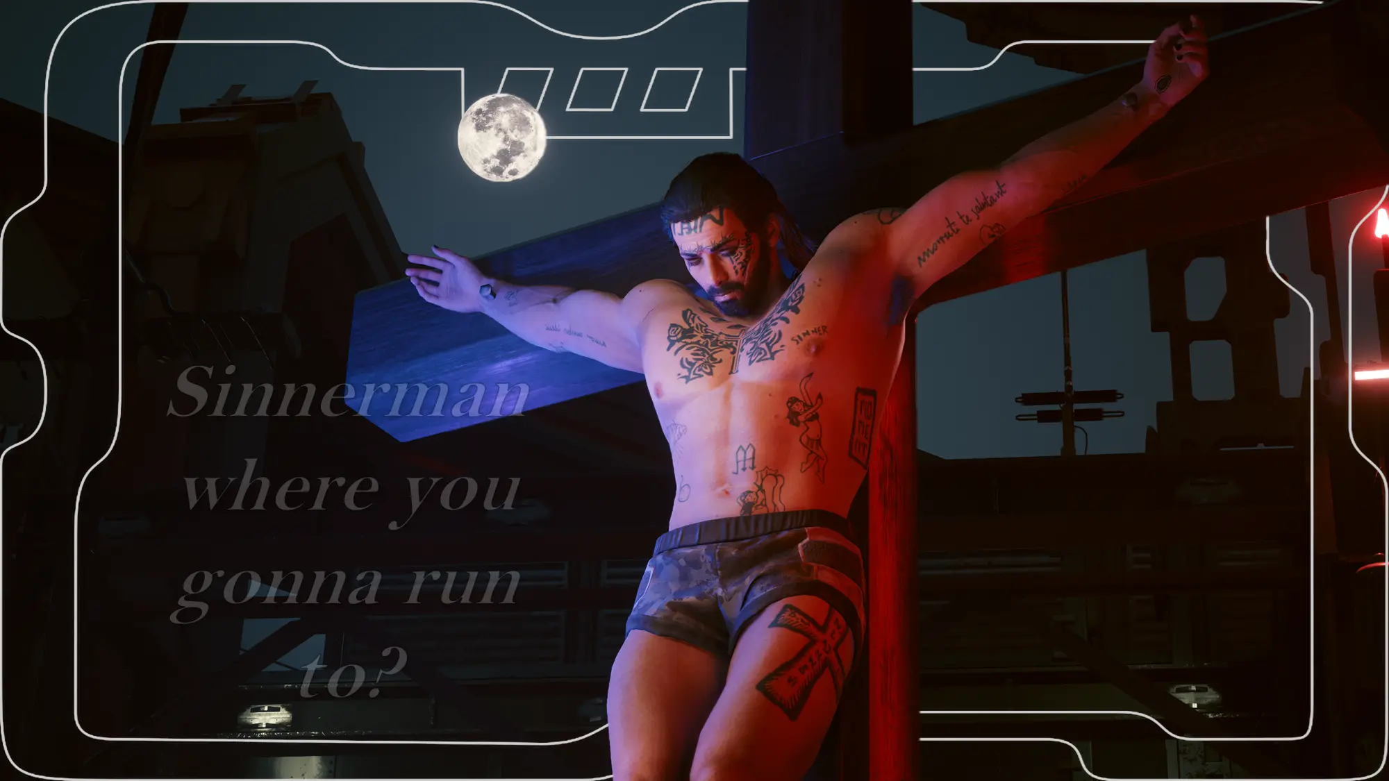 Sinnerman - Joshua Stephensons Tattoos for Both Vs at Cyberpunk 2077 Nexus  - Mods and community