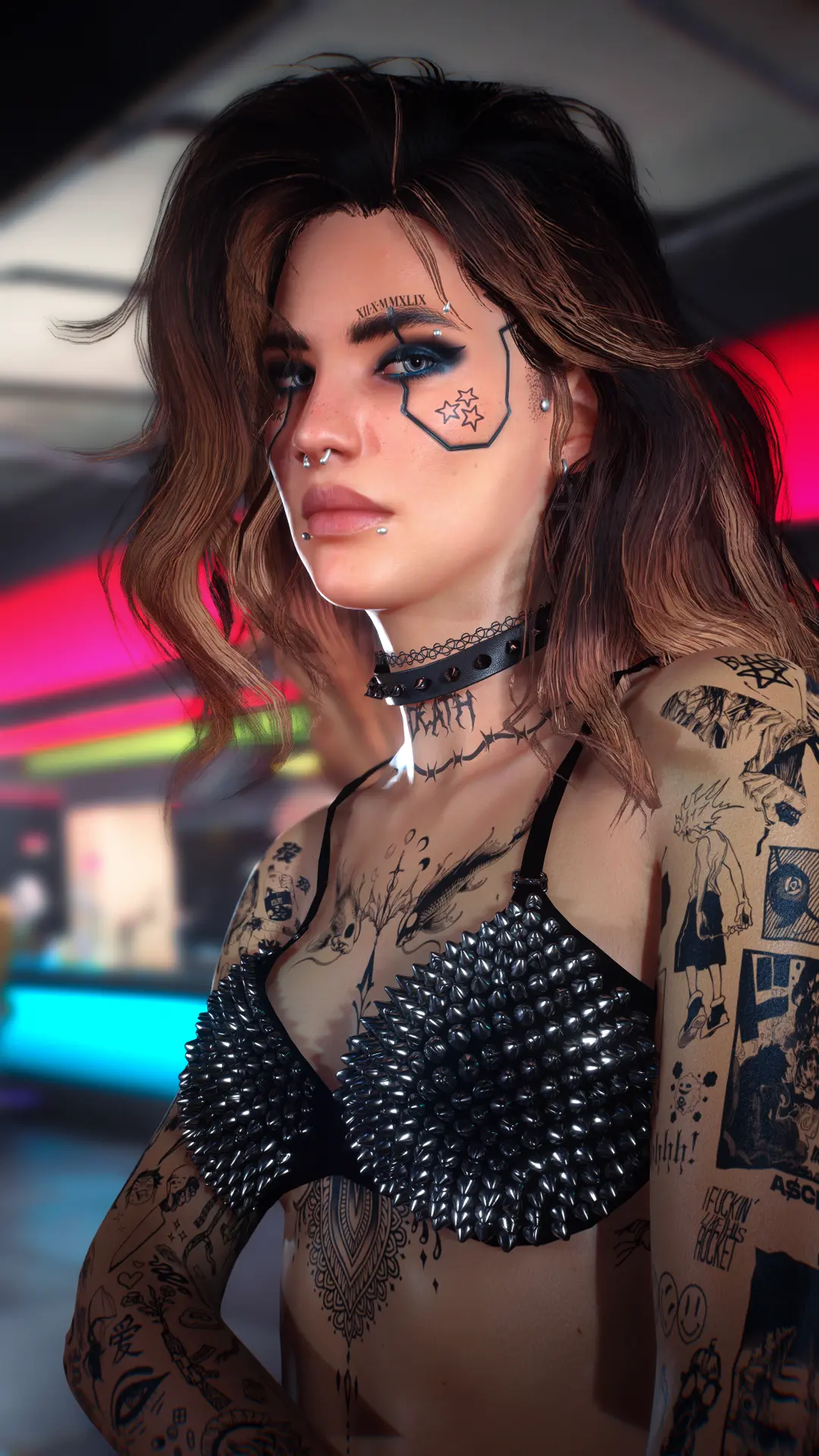 Spiked Bra Archive Xl Femv At Cyberpunk 2077 Nexus Mods And Community