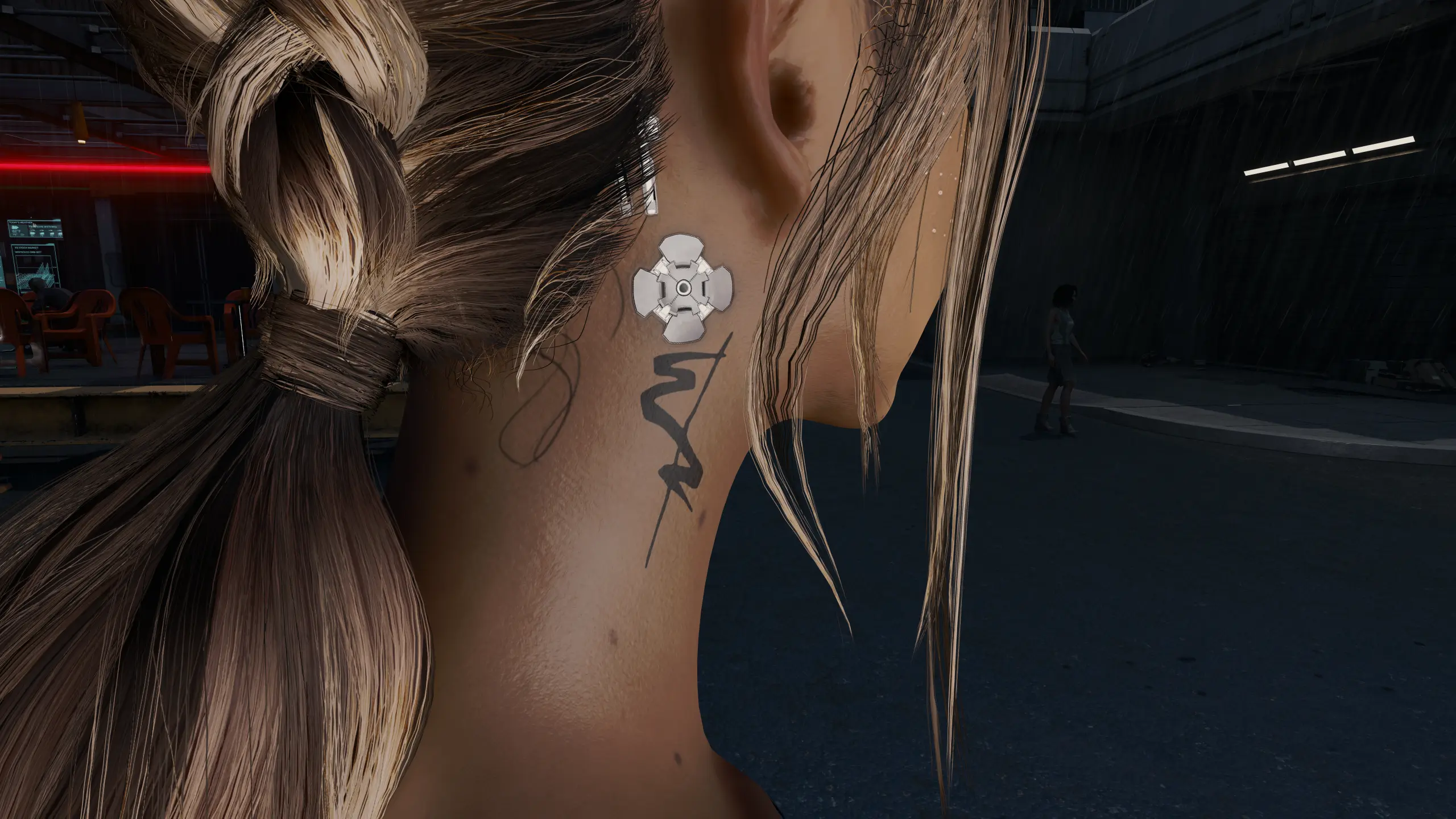 Edgerunner Neck Tattoo At Cyberpunk 2077 Nexus Mods And Community   13307 1709011607 625053147 