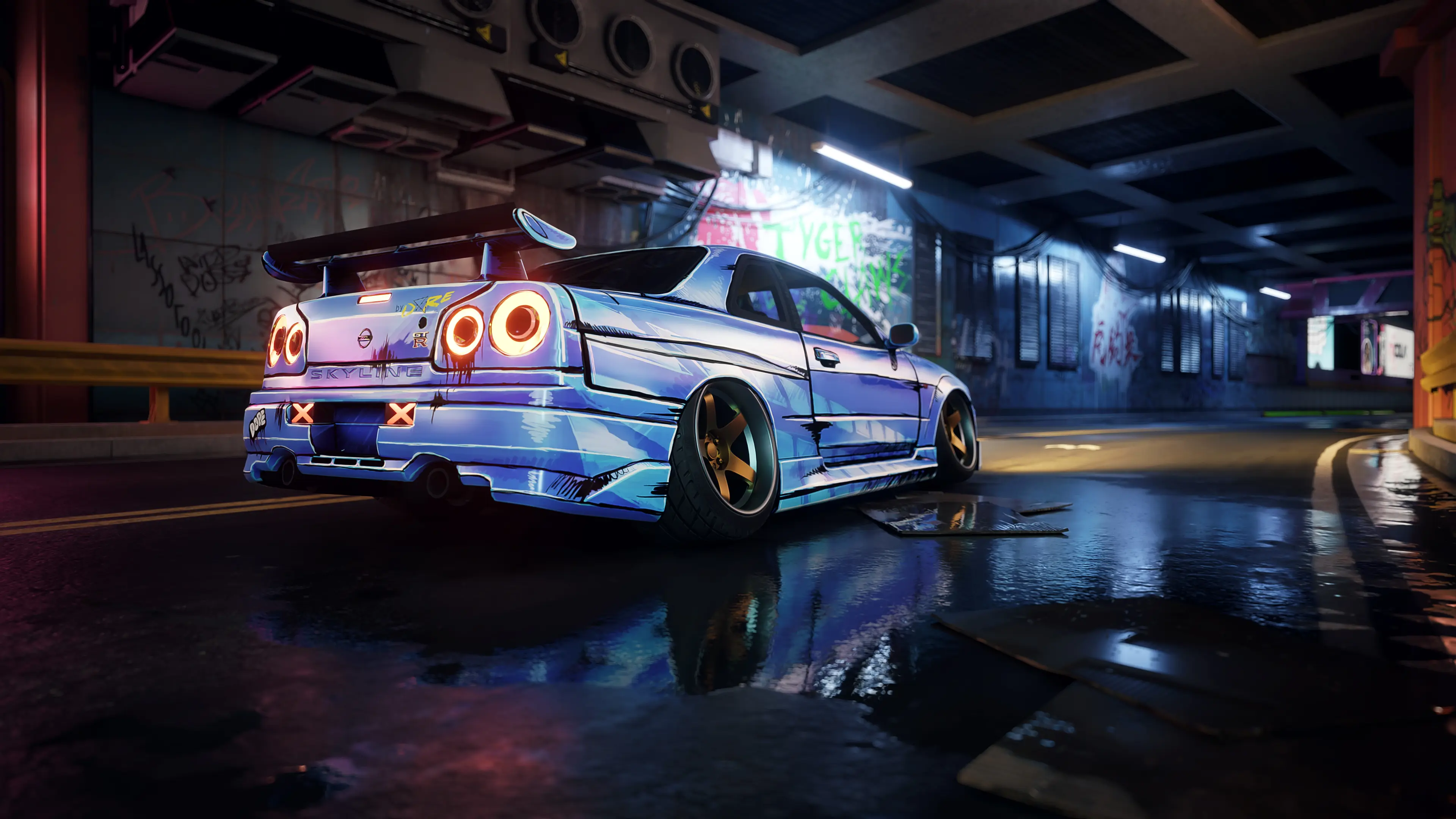 Nissan Skyline GT-R R34 Itasha at Cyberpunk 2077 Nexus - Mods and community