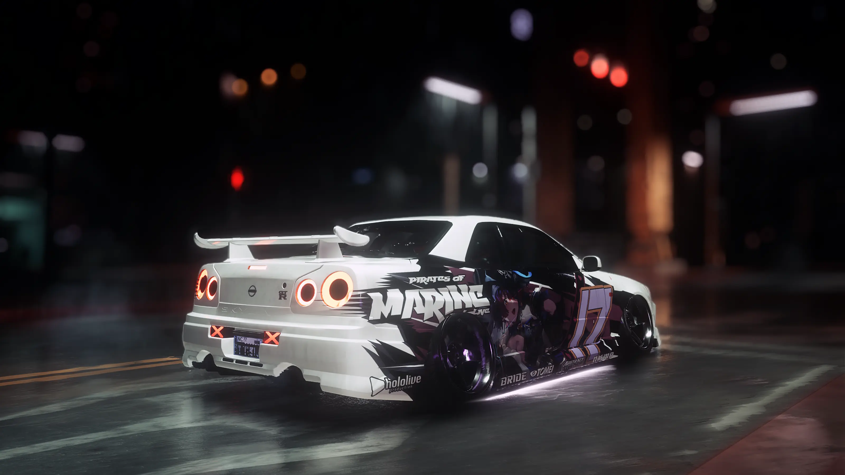 Nissan Skyline GT-R R34 Itasha at Cyberpunk 2077 Nexus - Mods and community