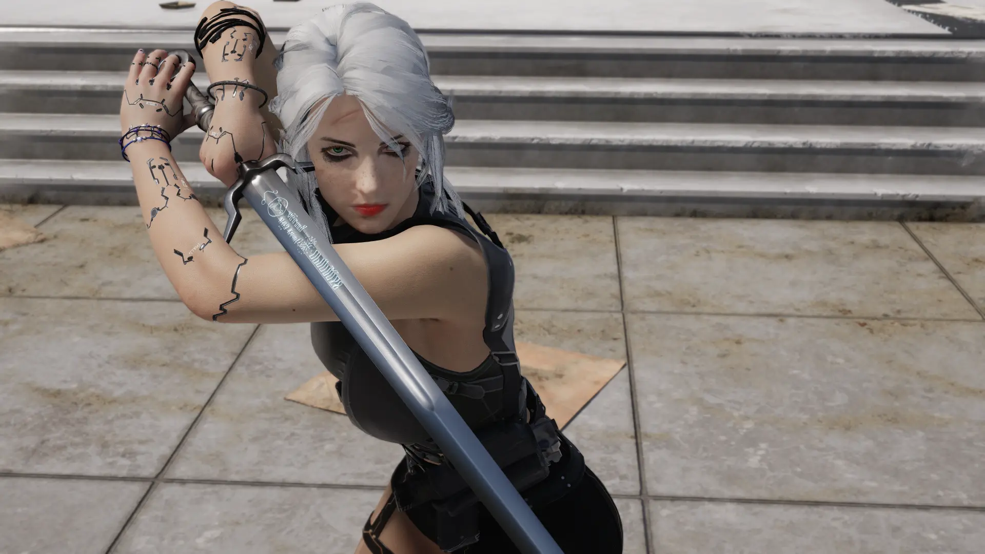 Ciri Sword(Silver) - The Witcher 3 Weapons at Cyberpunk 2077 Nexus ...