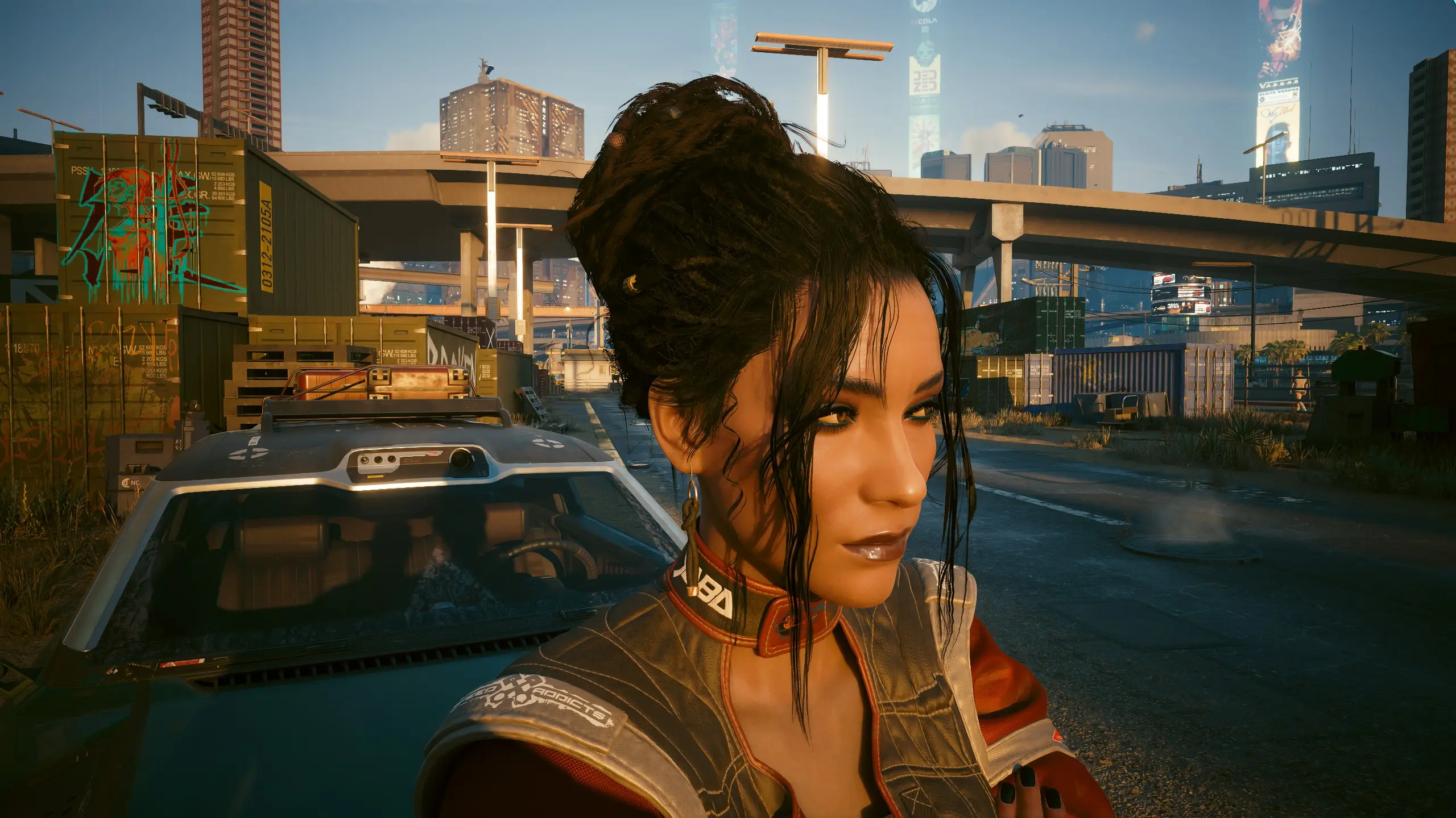 Highres makeup for Panam with Rogue earrings at Cyberpunk 2077 Nexus ...