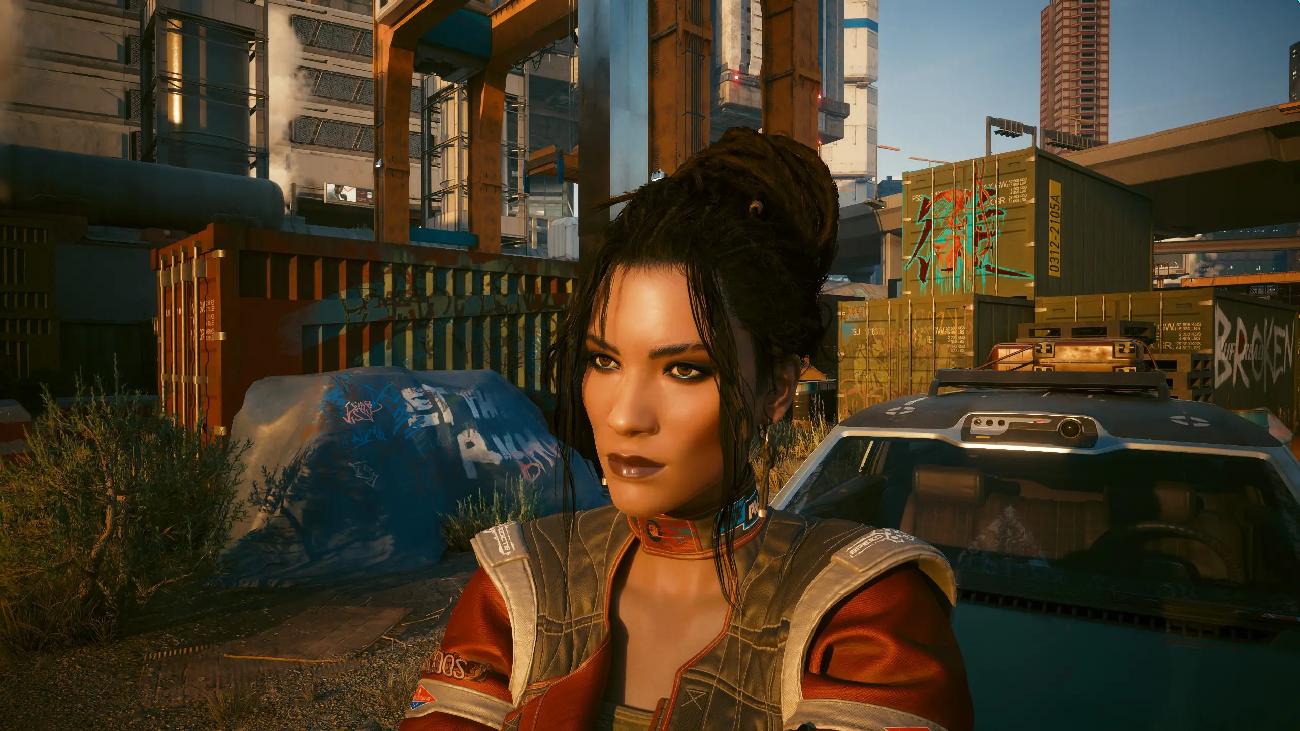 Highres makeup for Panam with Rogue earrings at Cyberpunk 2077 Nexus ...