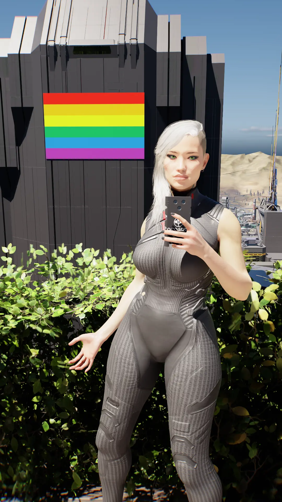 Pride Flag for Arasaka Tower at Cyberpunk 2077 Nexus - Mods and community