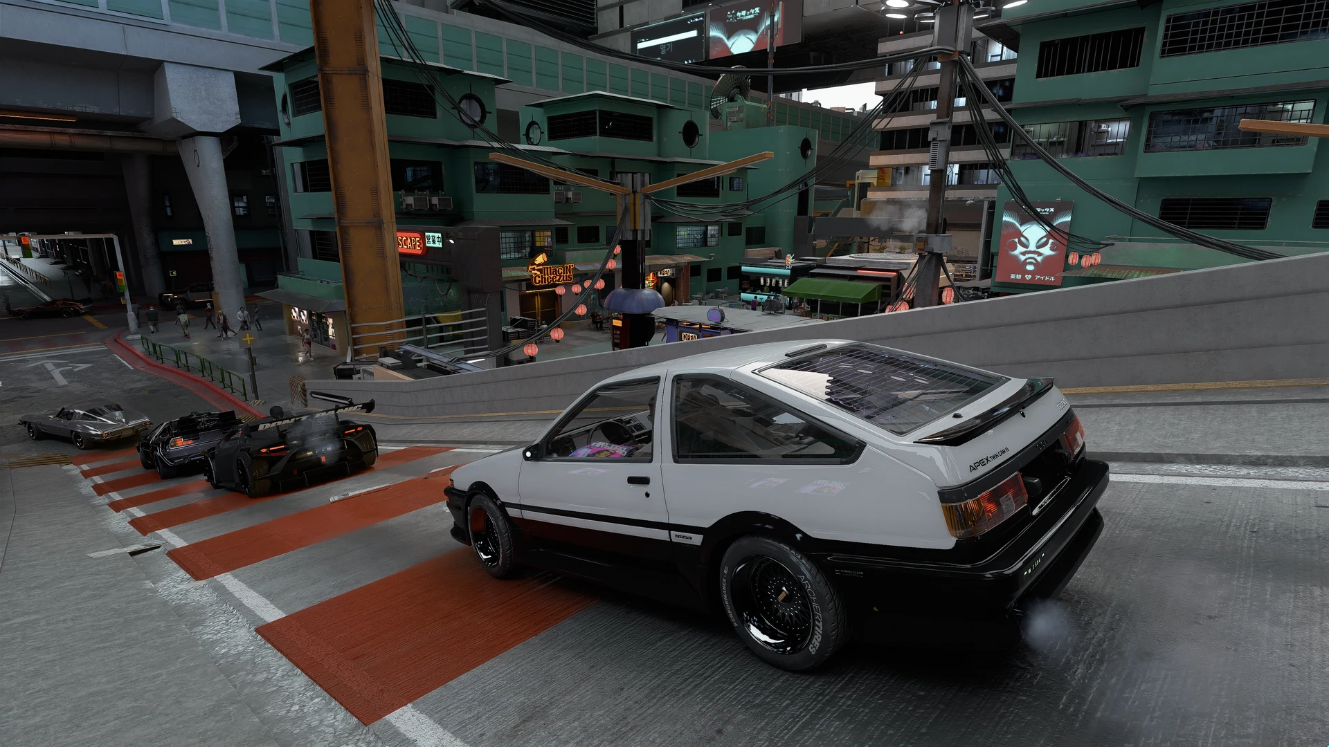 Toyota Trueno GT APEX(AE86) Initial D Edition at Cyberpunk Toyota Trueno GT APEX(AE86) Initial D Edition at Cyberpunk