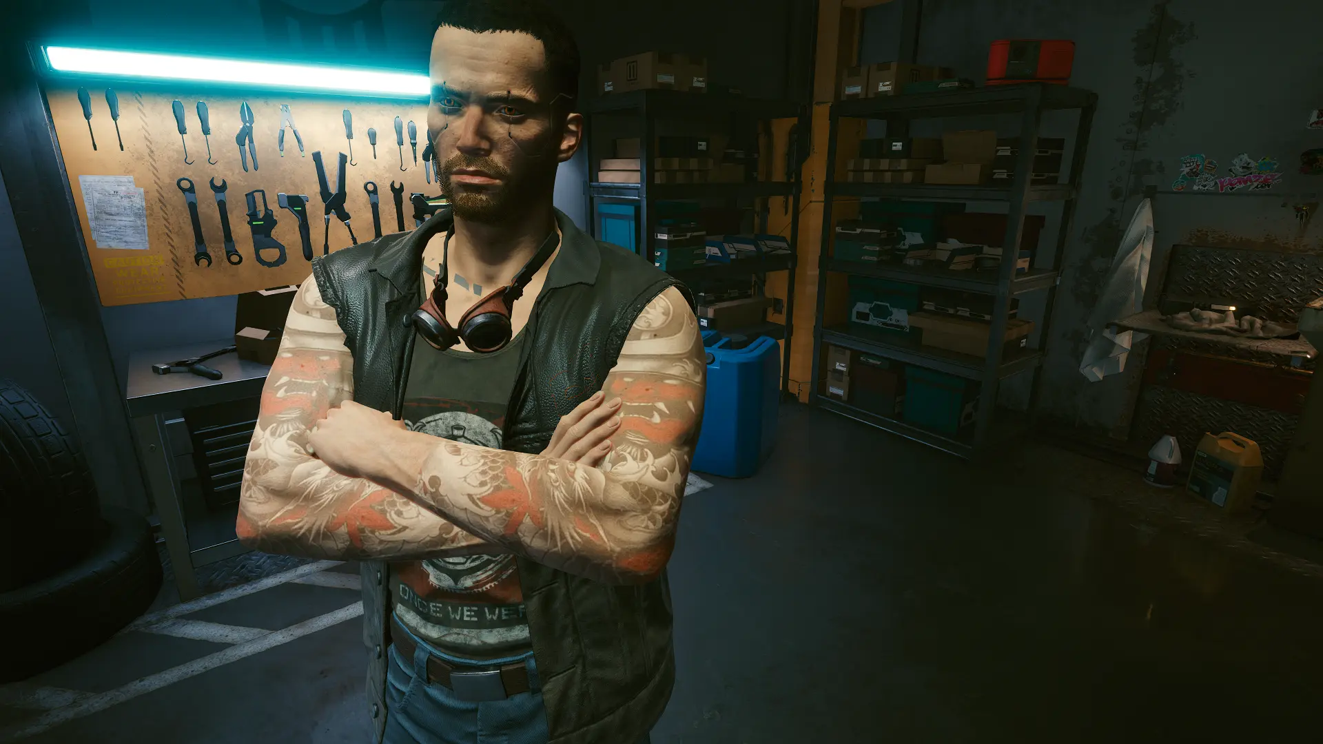 Japanese Tattoo Sleeves Shop - Vanilla Body at Cyberpunk 2077 Nexus ...