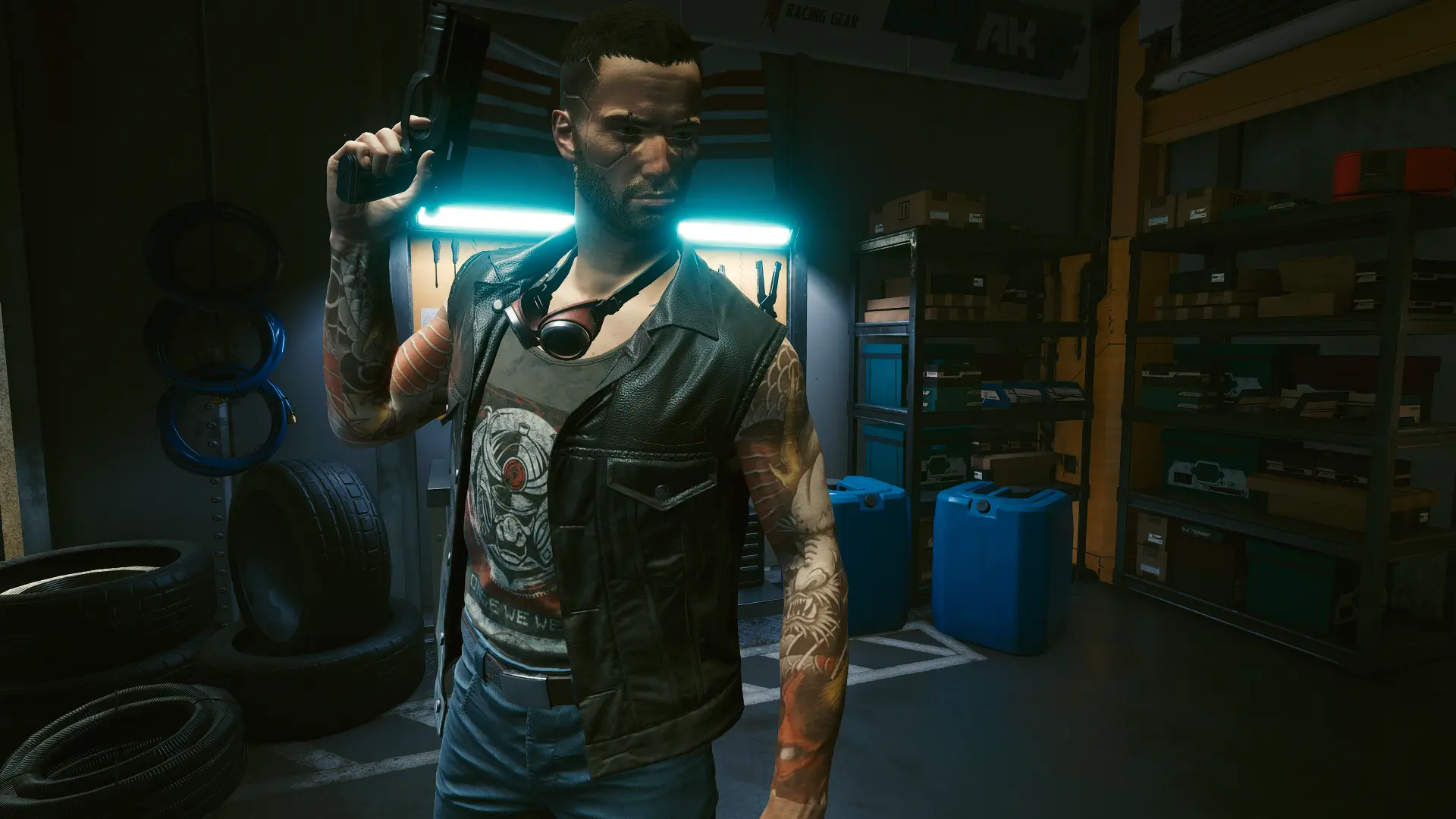 Japanese Tattoo Sleeves Shop - Vanilla Body at Cyberpunk 2077 Nexus ...