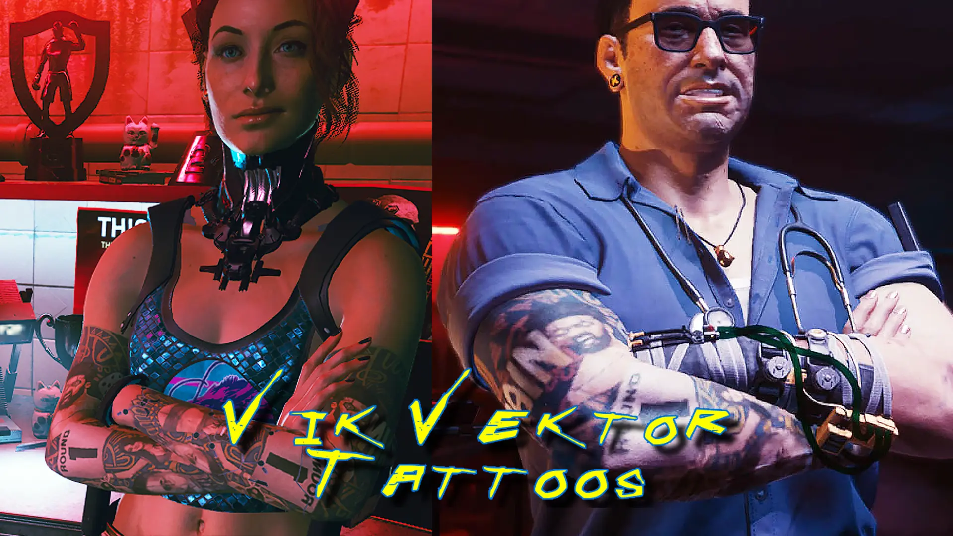 Vik's Tattoo For V - Vanilla Body At Cyberpunk 2077 Nexus - Mods And 