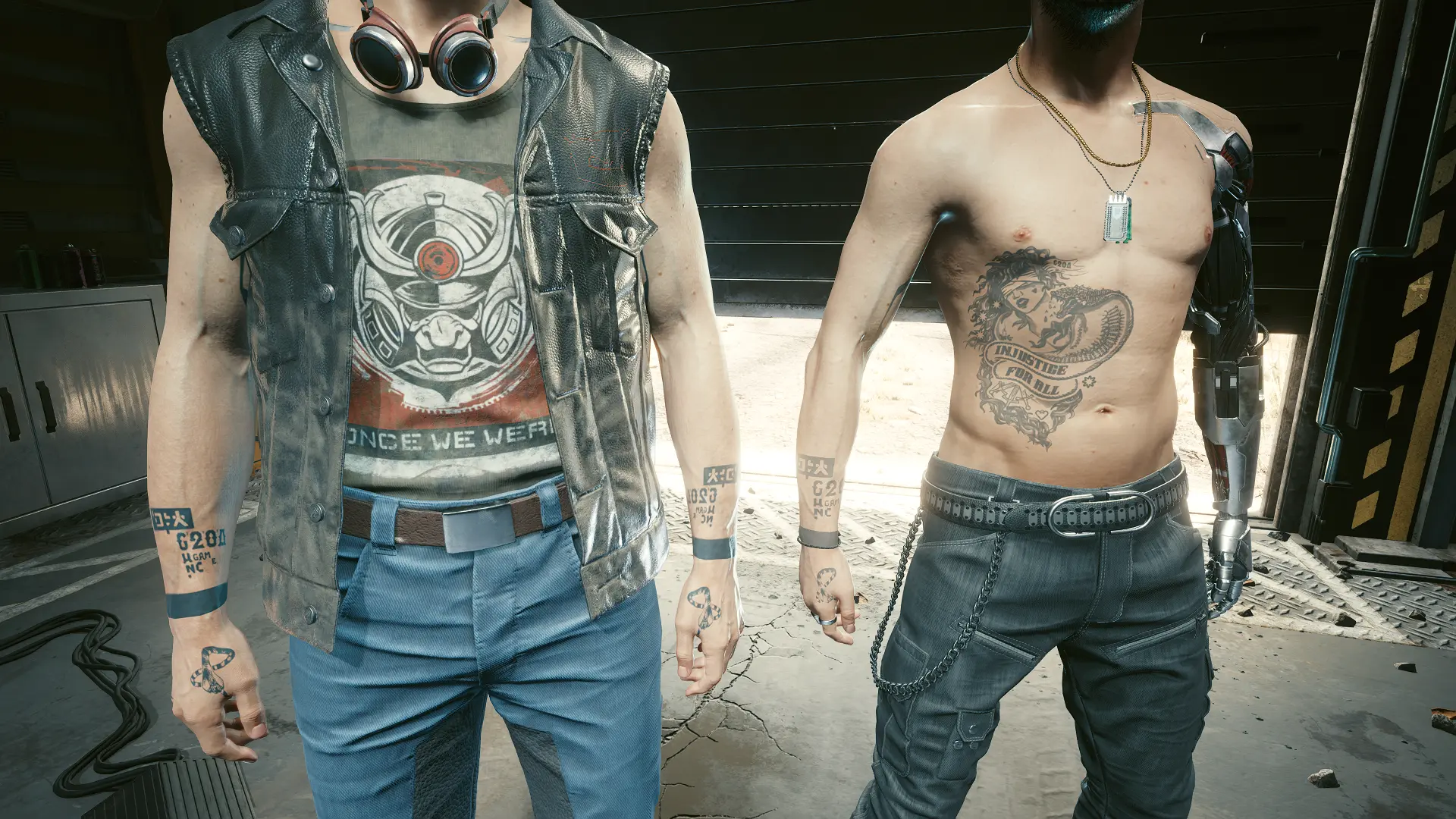 Johnny Tattoos For V Vanilla Body At Cyberpunk 2077 Nexus Mods And   3497 1638047238 1236877365 