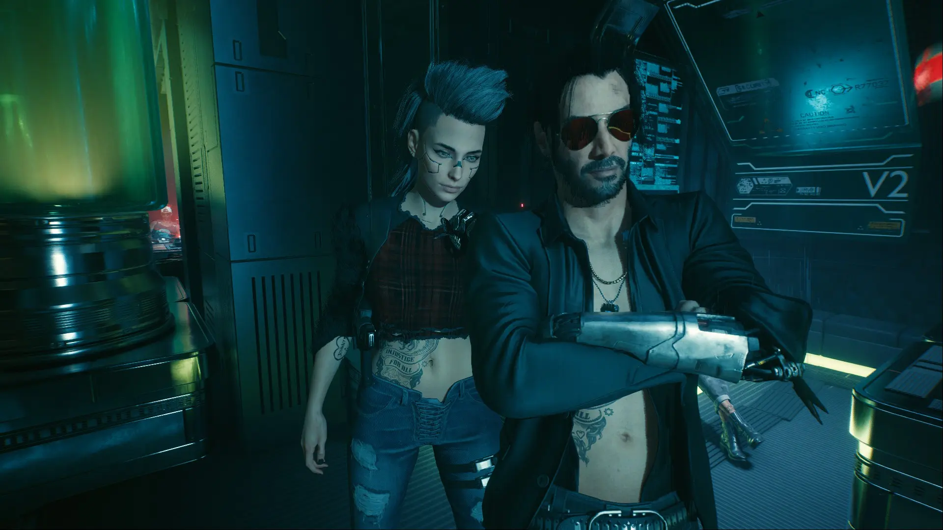 Johnny Tattoos For V Vanilla Body At Cyberpunk 2077 Nexus Mods And   3497 1639107639 121540357 