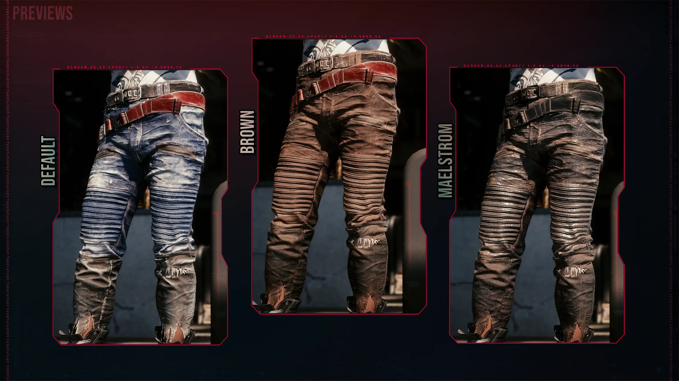 (CLOTHES) REFIT - Placide's Pants at Cyberpunk 2077 Nexus - Mods and ...