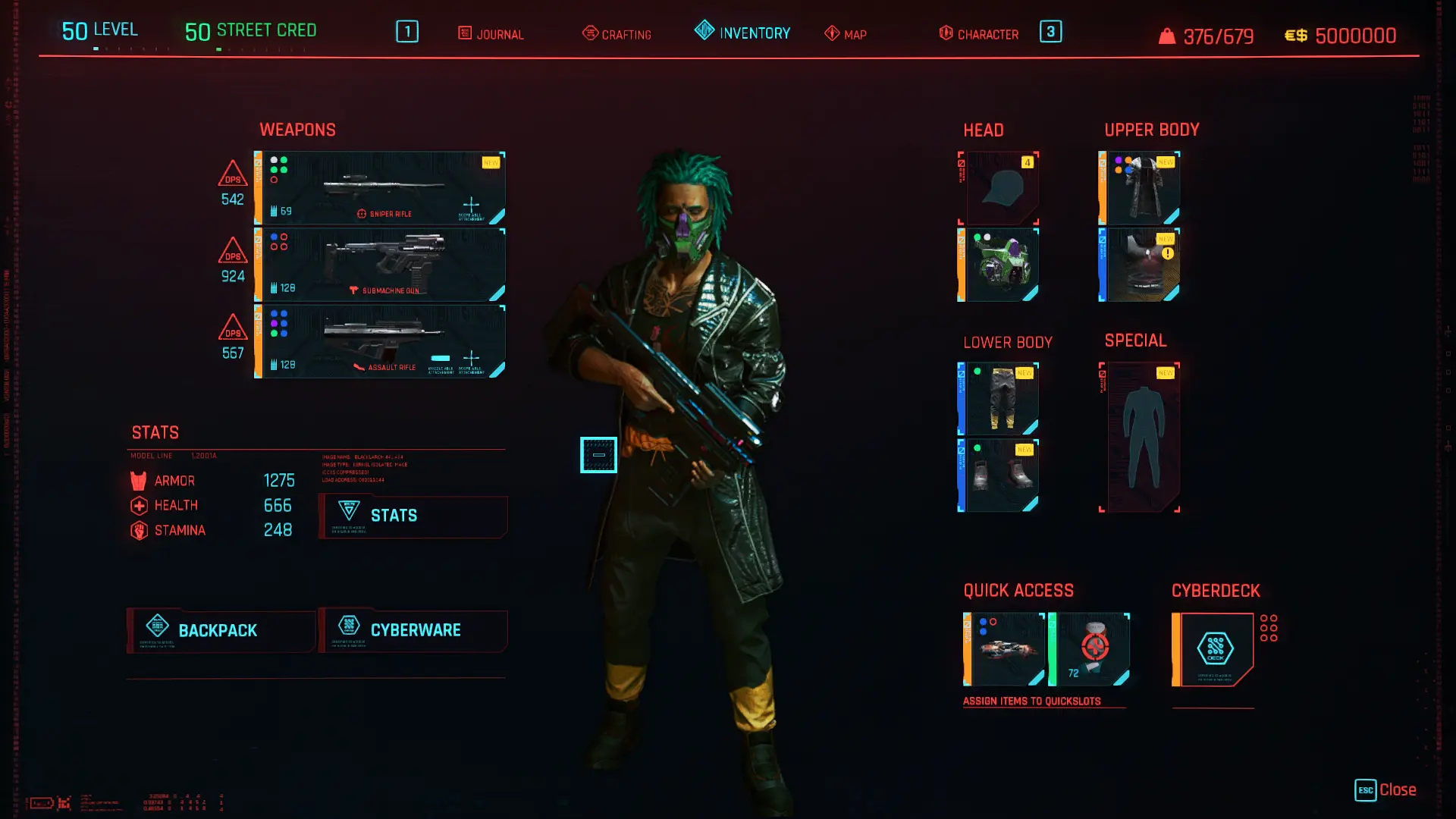 Immortal V Modded Stats Save File Endgame At Cyberpunk 2077 Nexus 