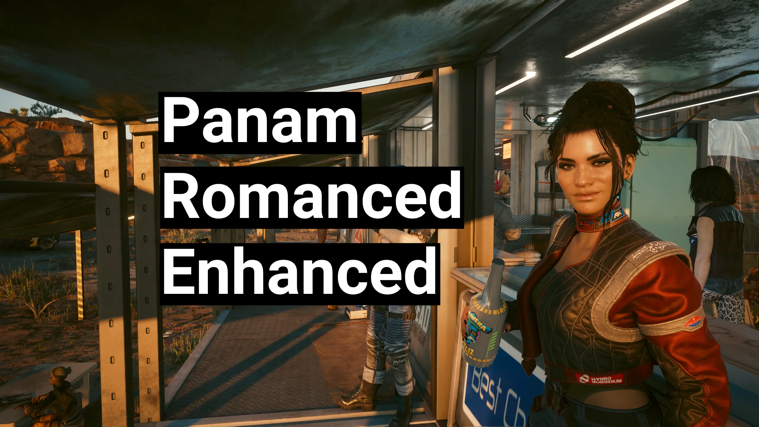 Judy romanced enhanced. Панам киберпанк. Cyberpunk 2077 штрих код. Джуди и панам Cyberpunk 2077. Глен киберпанк скины.