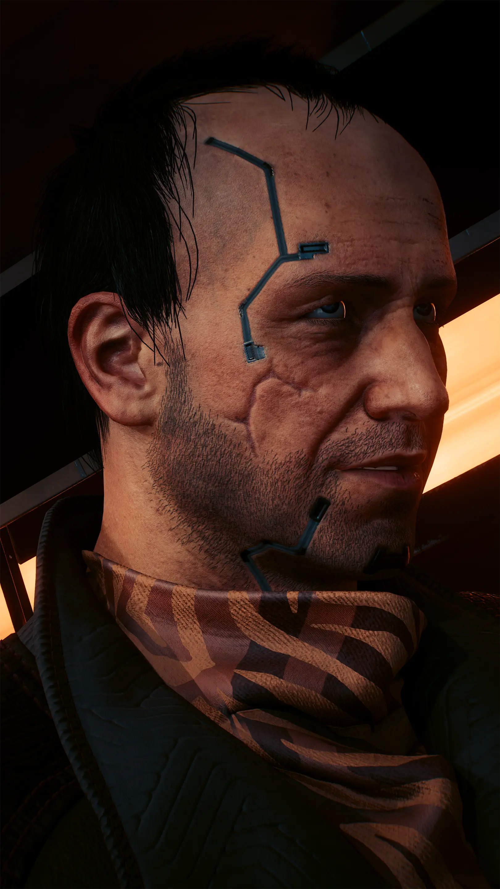 Mitch Anderson 4K Face - Default or No Scratches at Cyberpunk 2077 ...