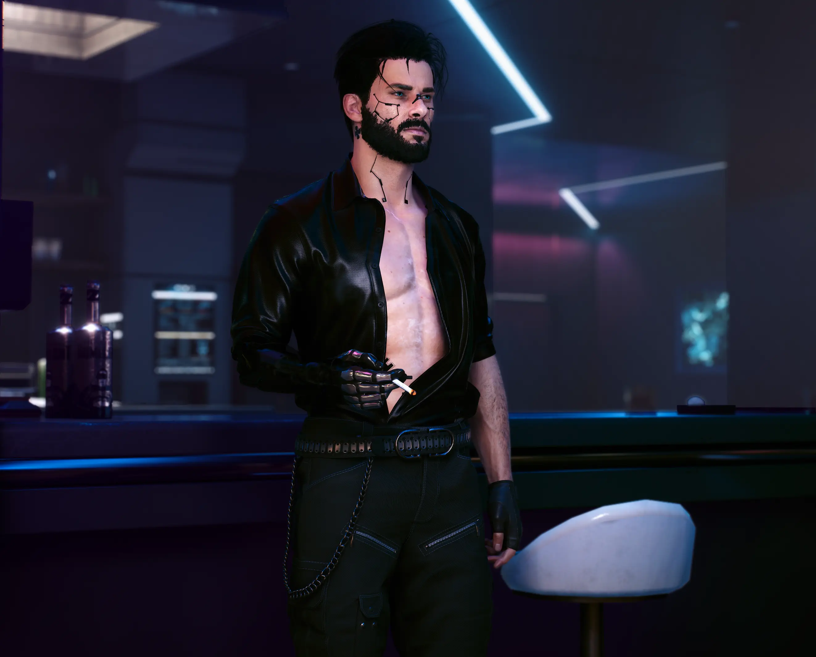 Johnny Silverhand S Alternate Pants For V At Cyberpunk 2077 Nexus   5037 1661115184 437249232 