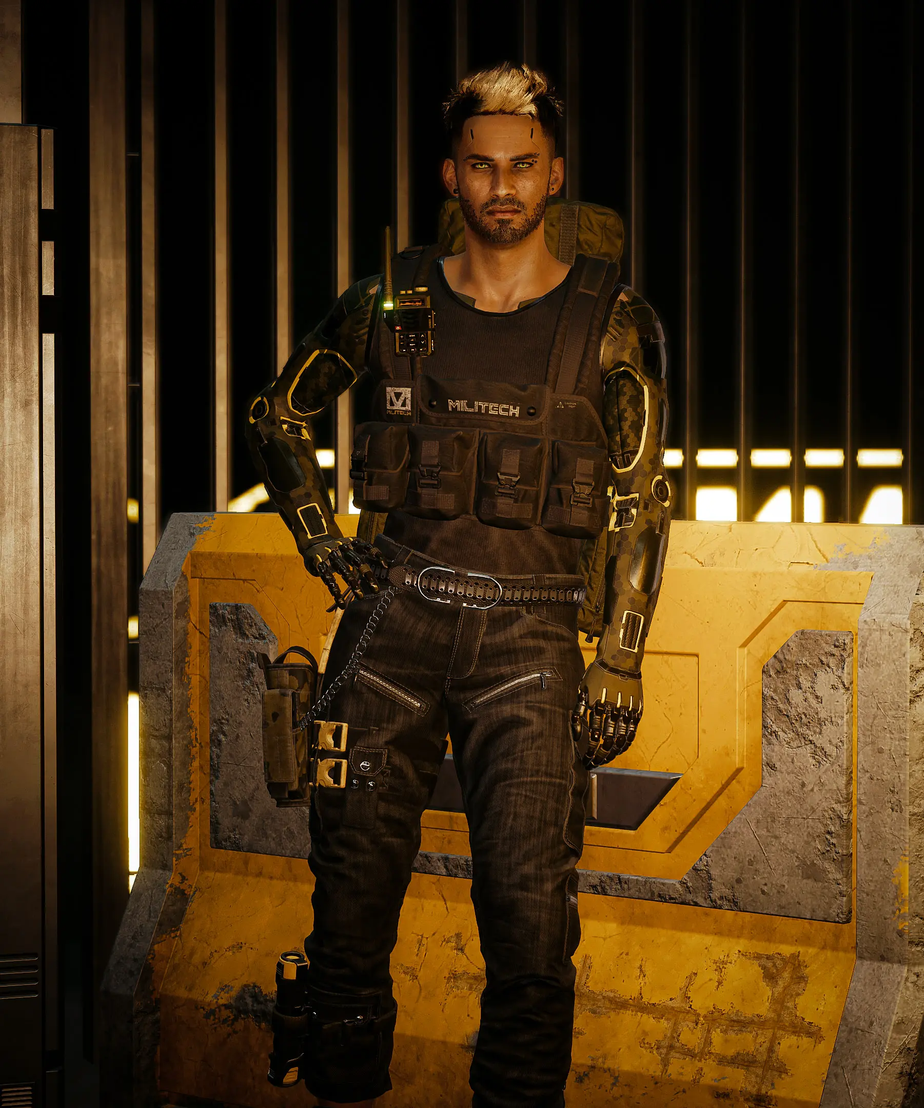 Johnny Silverhand's Alternate Pants for V at Cyberpunk 2077 Nexus ...