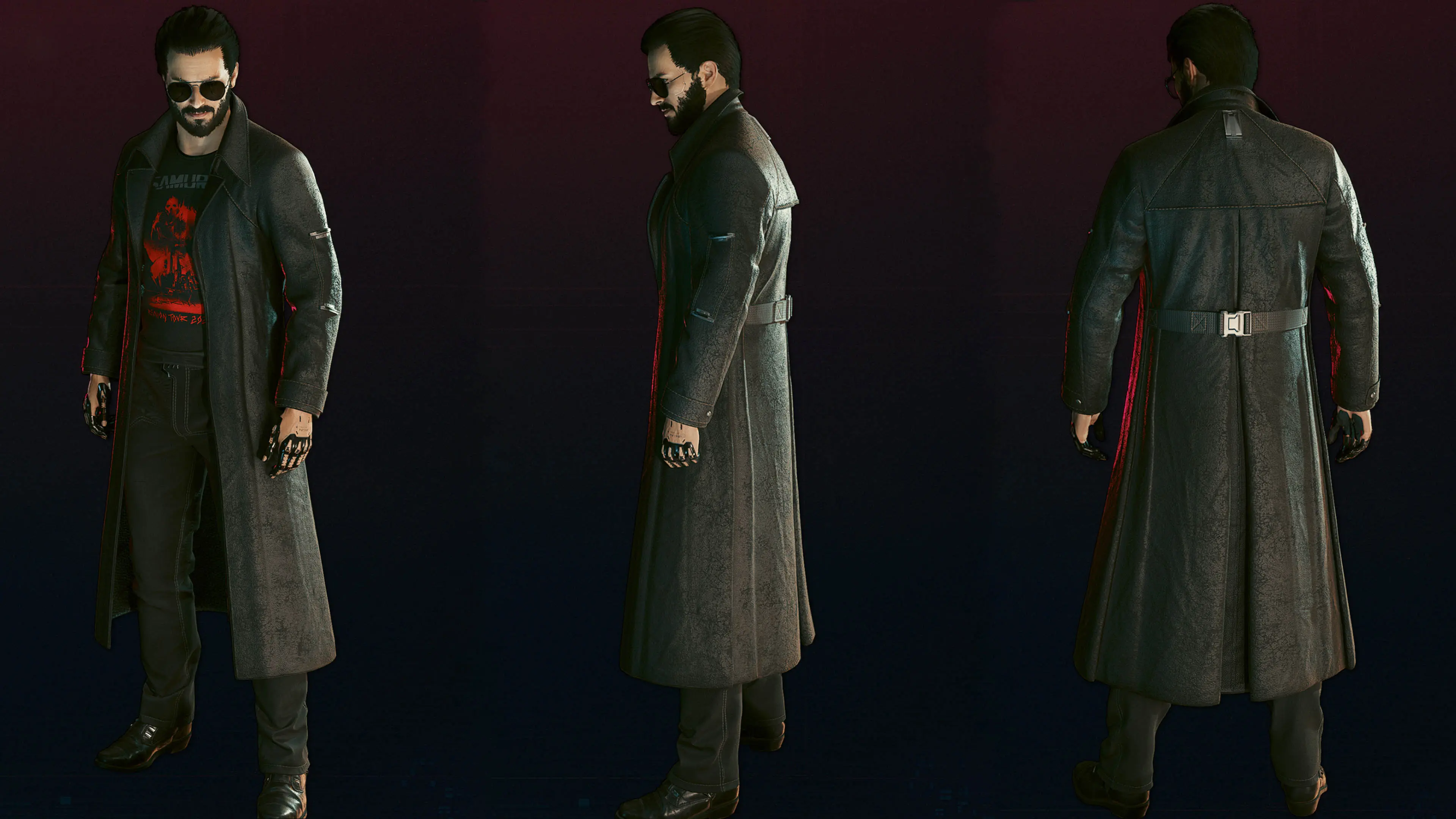 Playerunknowns Trench Coat Coat Cyberpunk Character 2752