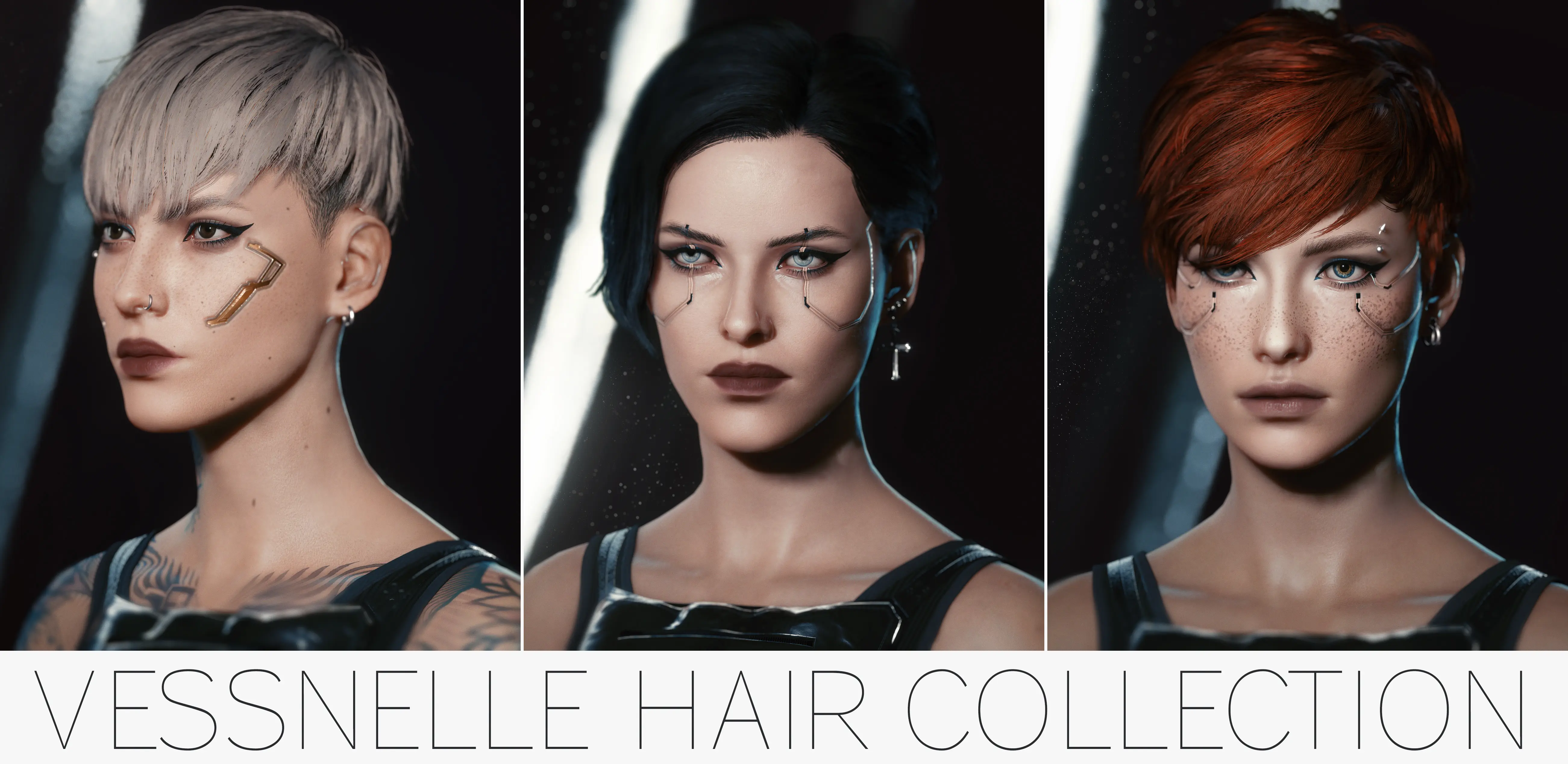 Vessnelles Hair Collection at Cyberpunk 2077 Nexus - Mods and community