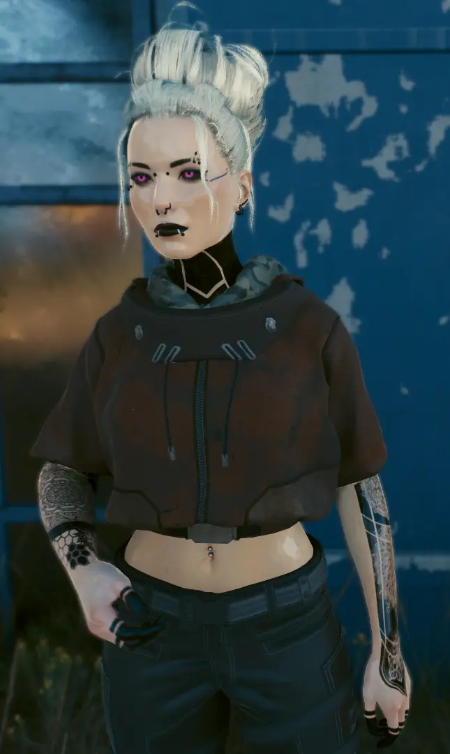 Short Hoodie for Fem V - Hyst and Vanilla at Cyberpunk 2077 Nexus ...