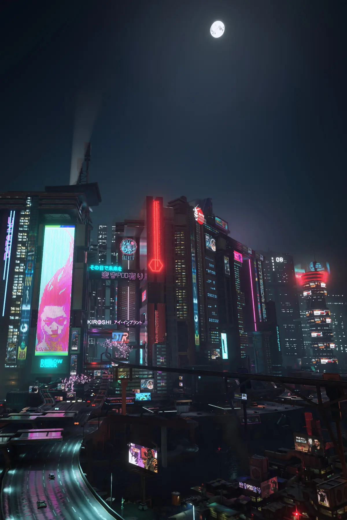 Kabuki Skyline - Living Room Poster Replacer at Cyberpunk 2077 Nexus ...