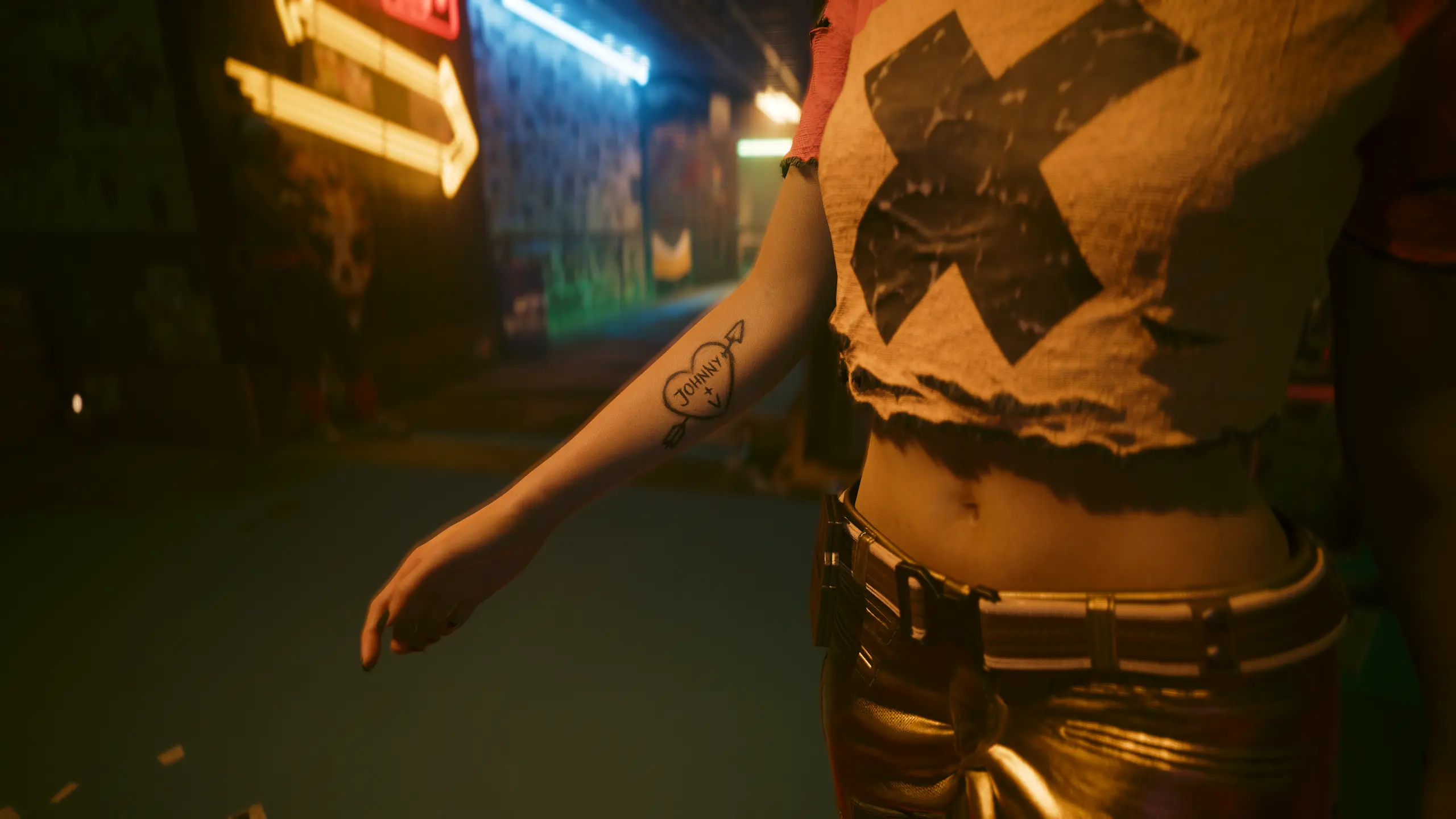 Johnny Plus V Tattoo KS UV VTK Gymfiend At Cyberpunk 2077 Nexus   9132 1701406384 1226423040 