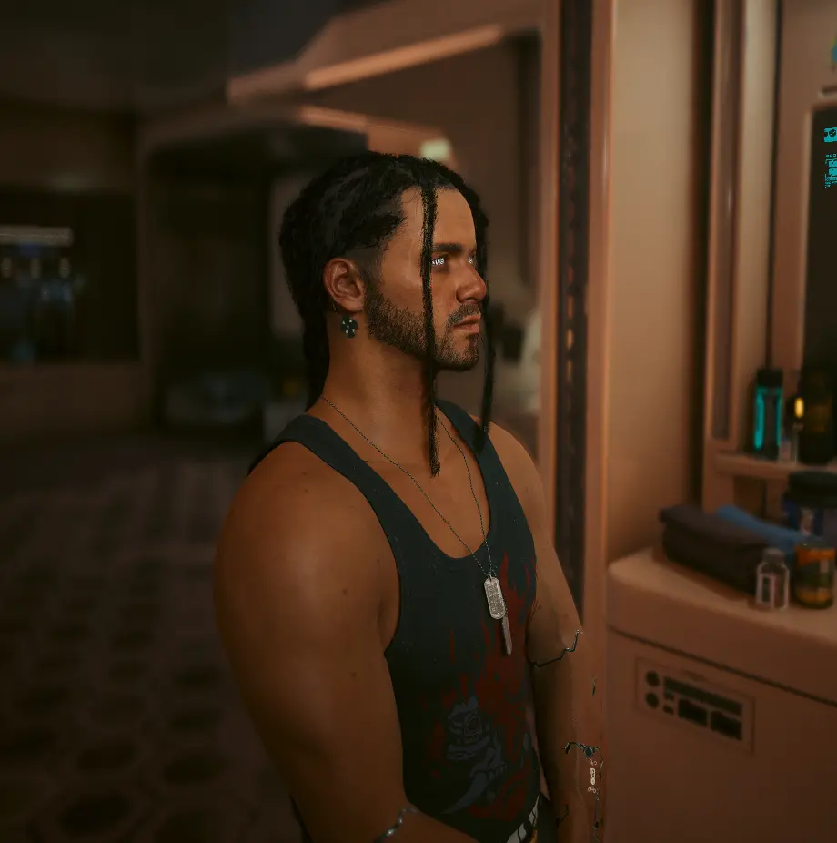 Long Ponytail Dreads (Male V) at Cyberpunk 2077 Nexus - Mods and community