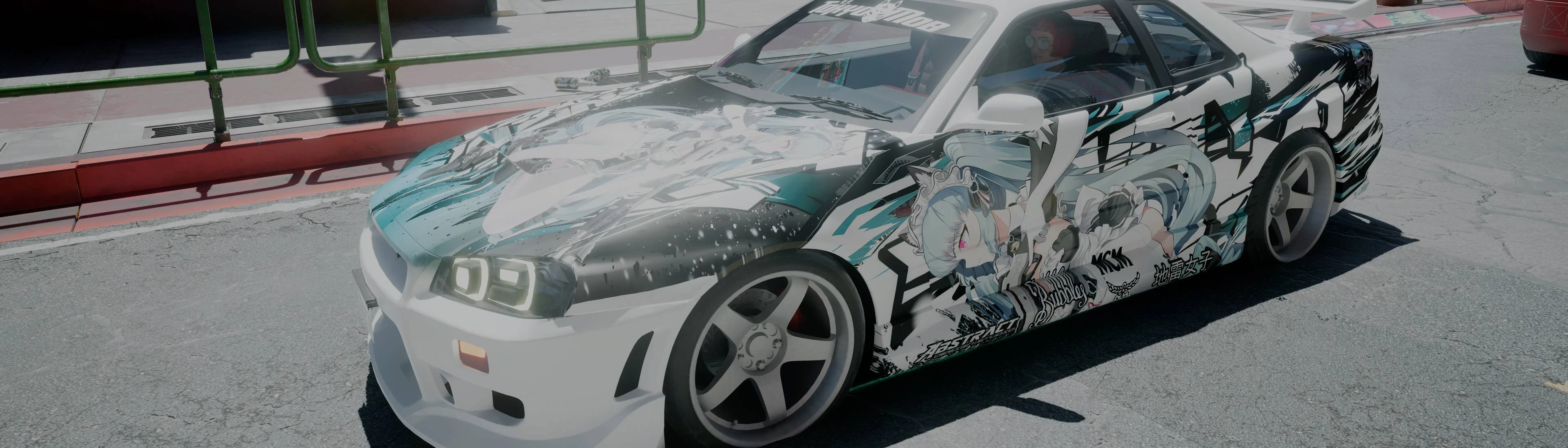 Nissan Skyline GT-R R34 Itasha 8K and 16K at Cyberpunk 2077